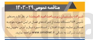 تصویر کوچک آگهی تامین ۲۵۴ دستگاه تبلت 