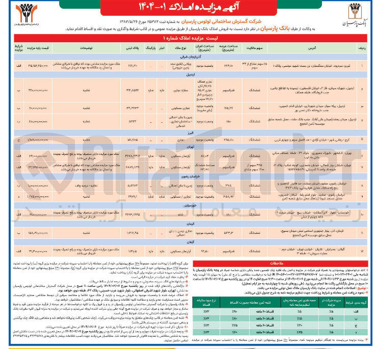 تصویر کوچک آگهی فروش املاک