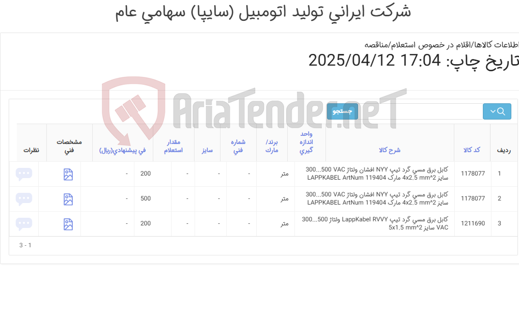 تصویر کوچک آگهی کابل برق مسی LAPPKABEL‎ به همراه قرقره