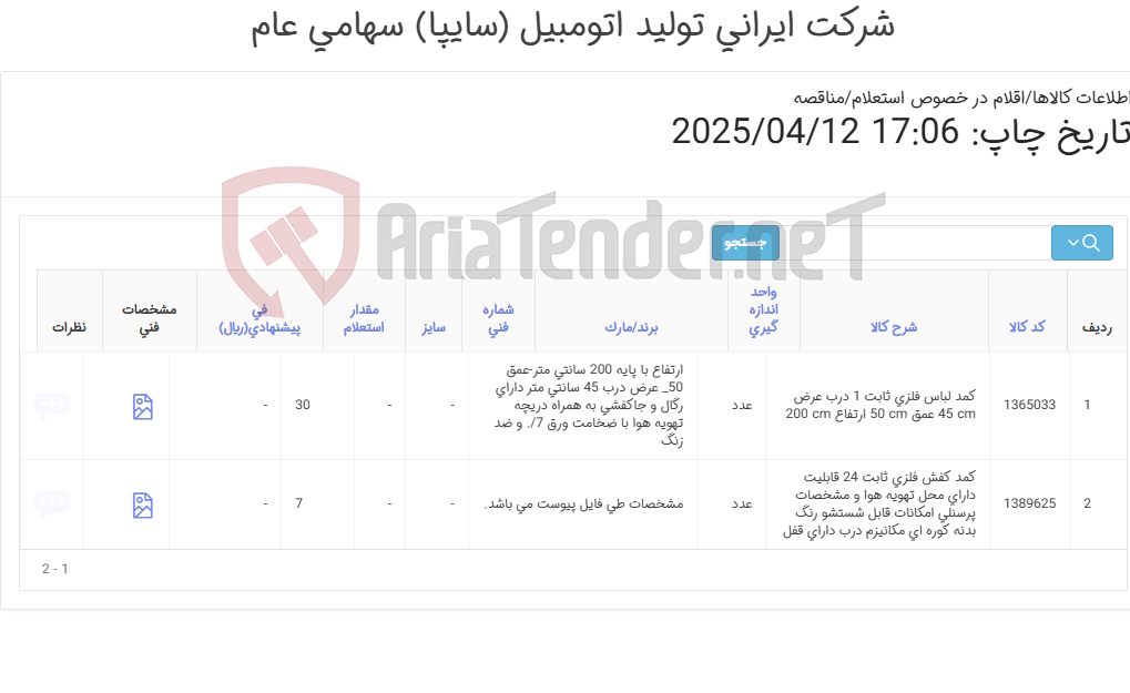 تصویر کوچک آگهی کمد لباس آتش نشانی و کمد کفش