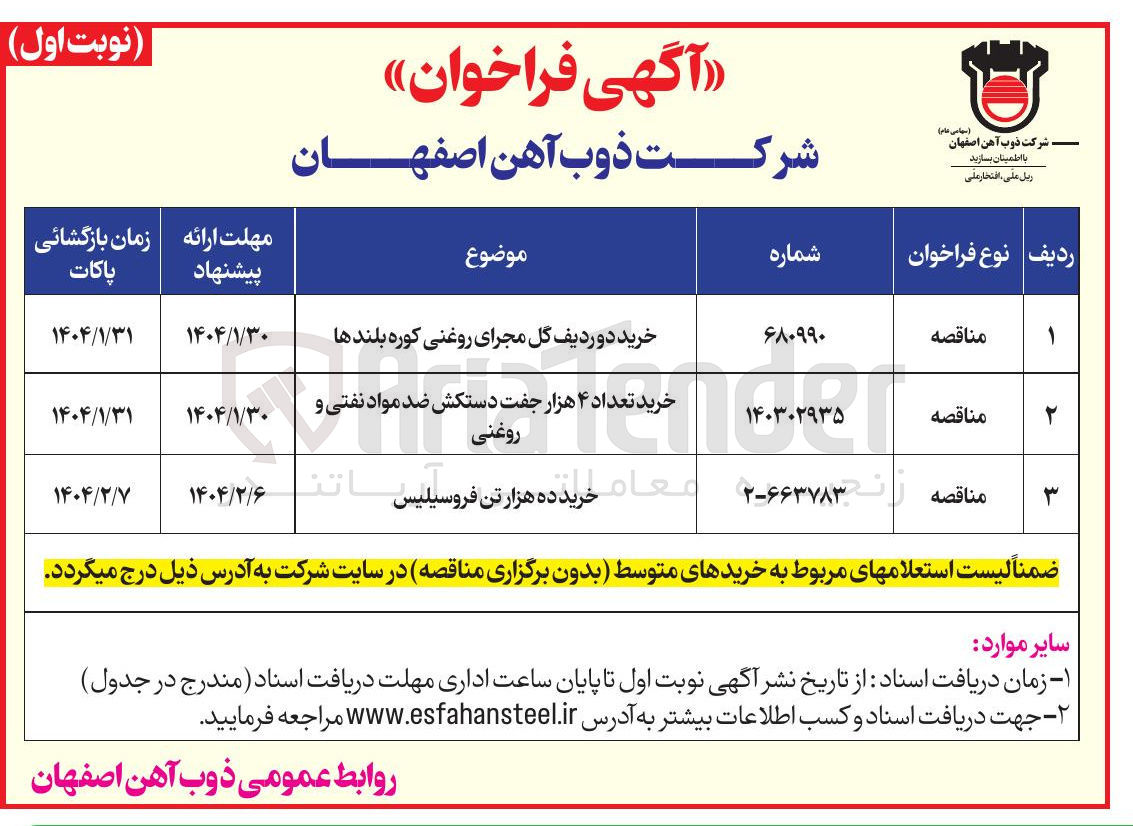 تصویر کوچک آگهی خرید تعداد ۴ هزار جفت دستکش ضد مواد نفتی و روغنی