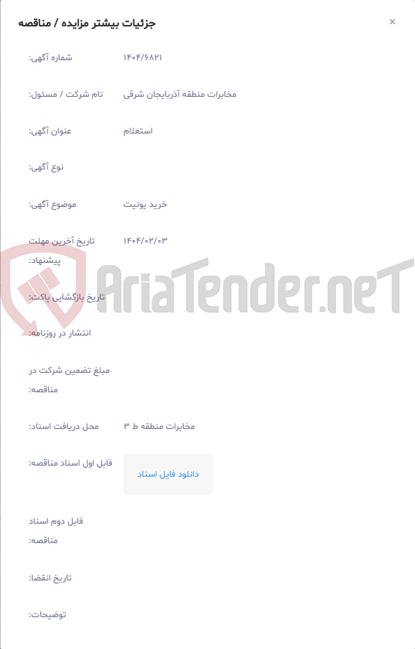 تصویر کوچک آگهی خرید یونیت