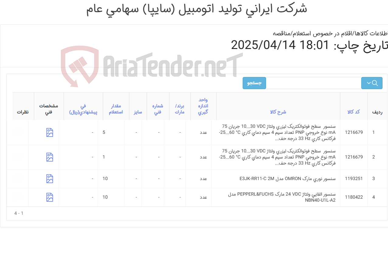 تصویر کوچک آگهی سنسور ‎نوری، سطح فوتوالکتریک و القایی