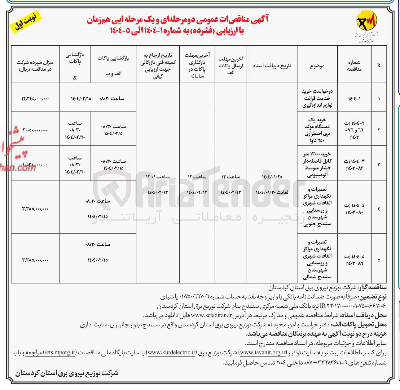 تصویر کوچک آگهی خرید ۱۳۰۰۰ متر کابل فاصله دار فشار متوسط آلومینیومی 
