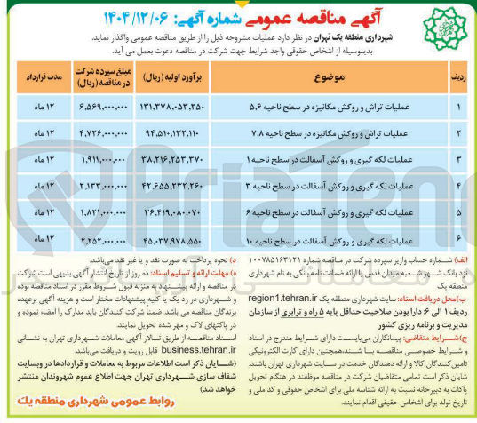 تصویر کوچک آگهی عملیات تراش و روکش مکانیزه