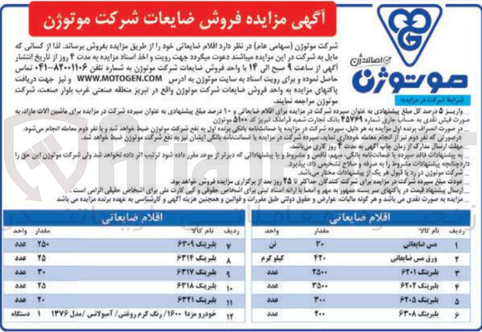 تصویر کوچک آگهی مس ضایعاتی 
