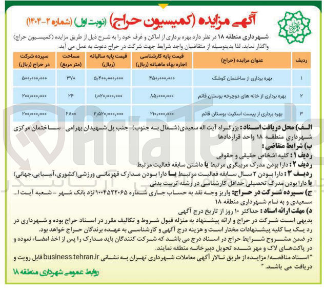 تصویر کوچک آگهی بهره برداری از پیست اسکیت بوستان 