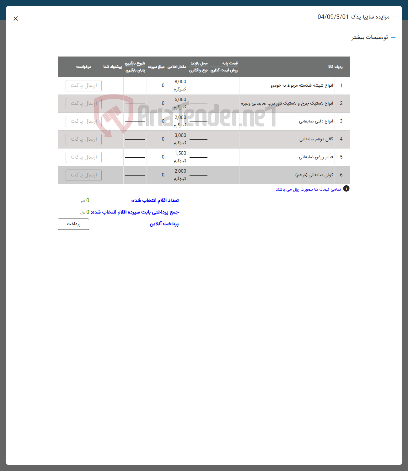 تصویر کوچک آگهی فروش انواع شیشه شکسته مربوط به خودرو - انواع لاستیک چرخ و لاستیک دور درب ضایعاتی و غیره -  انواع دفتی ضایعاتی - گالن در هم ضایعاتی - فیلتر روغن ضایعاتی - گونی ضایعاتی ( درهم )