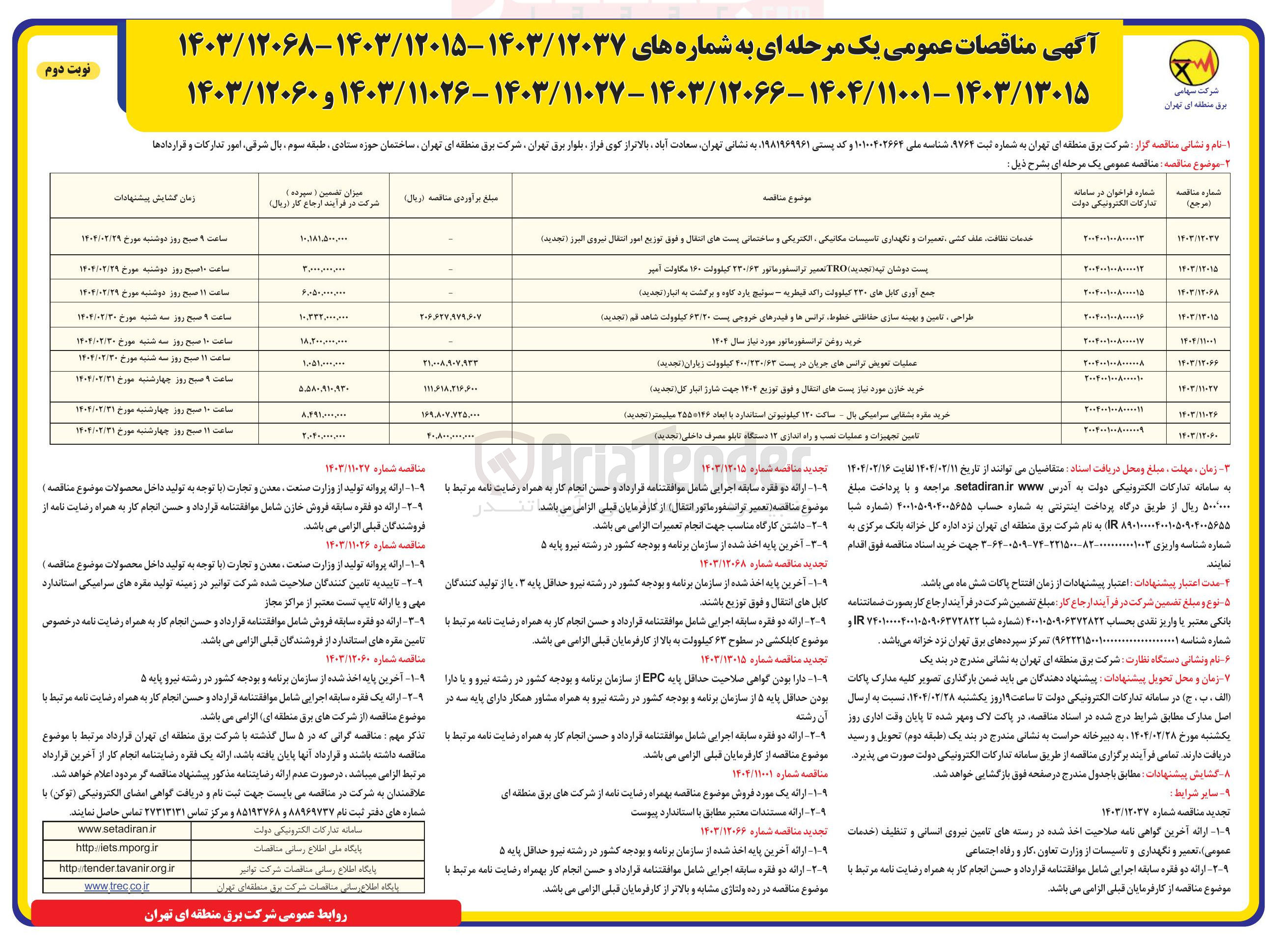تصویر کوچک آگهی خرید روغن ترانستور مانور مورد نیاز سال ۱۴۰۴ 
