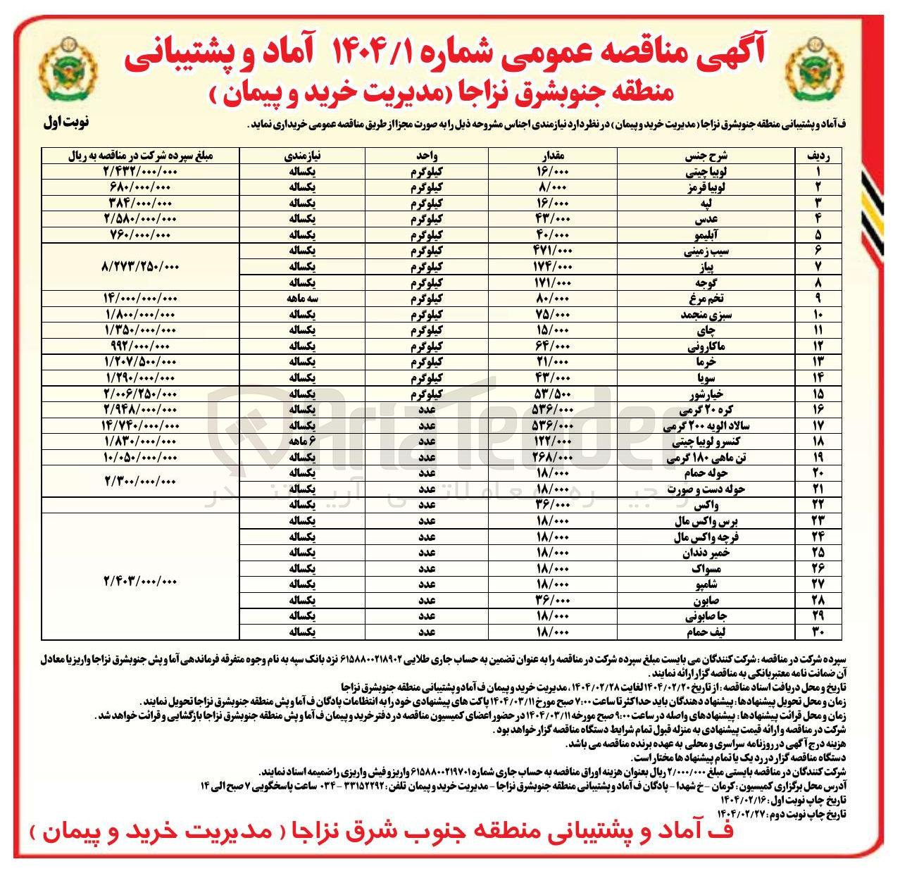 تصویر کوچک آگهی خرید فرچه واکس مال 18/000 عدد
