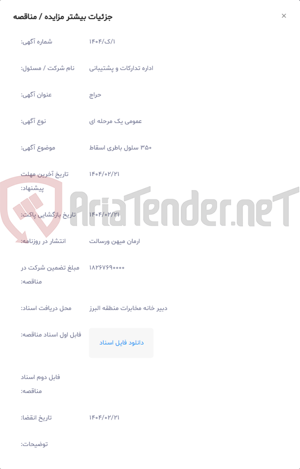 تصویر کوچک آگهی 350 سلول باطری اسقاط