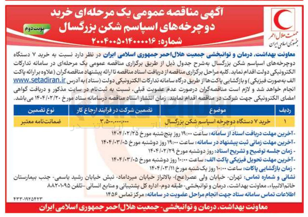 تصویر کوچک آگهی خرید ۷ دستگاه دوچرخه اسپاسم شکن بزرگسال 
