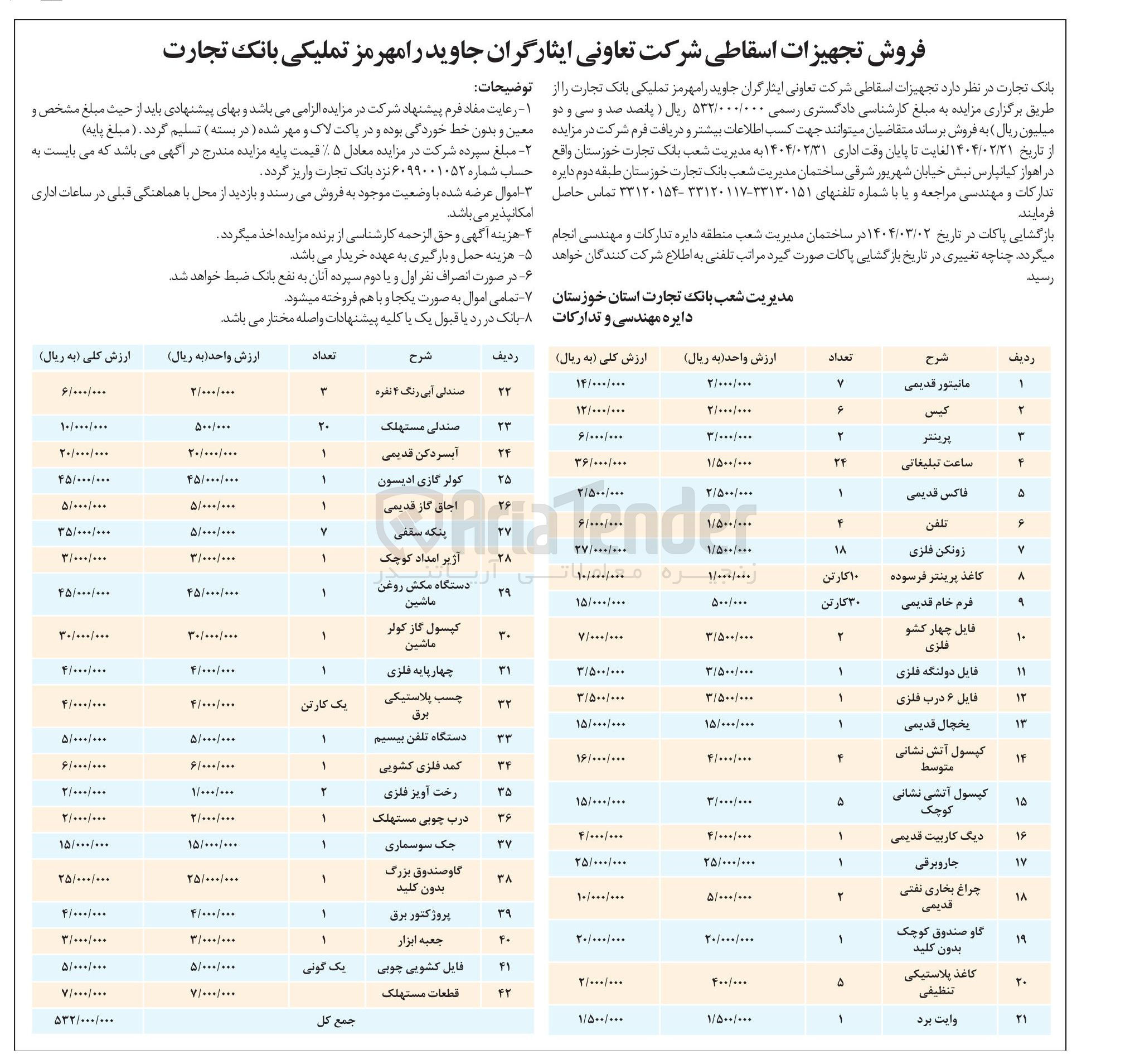 تصویر کوچک آگهی فروش تجهیزات اسقاطی در 42 ردیف : مانیتور قدیمی - کیس - پرینتر - تلفن - زونکن فلزی - یخچال قدیمی - کپسول گاز کولر ماشین - آزیر امداد کوچک - چهارپایه فلزی و...