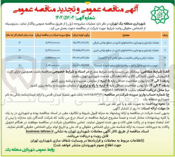 تصویر کوچک آگهی عملیات تراش و روکش مکانیزه 