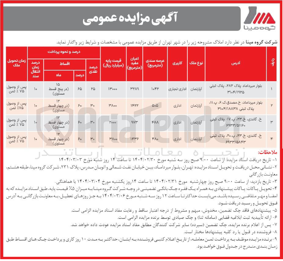 تصویر کوچک آگهی فروش ملک