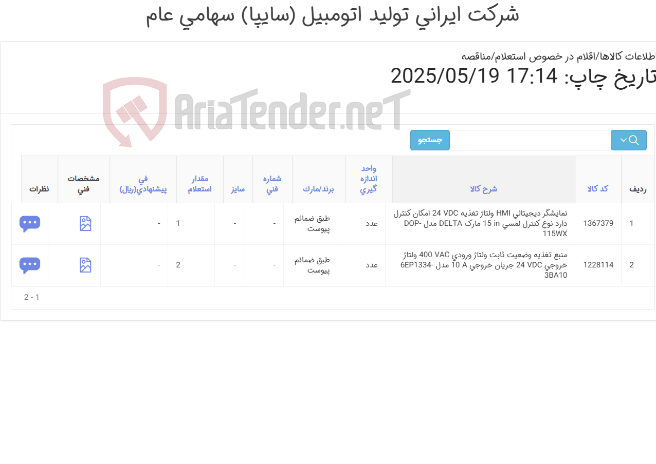 تصویر کوچک آگهی 2آیتم منبع تغذیه و نمایشگر دیجیتالی (تحویل فوری