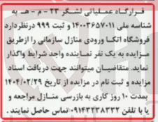 تصویر کوچک آگهی واگذاری فروشگاه اتکا ورودی منازل سازمانی 
