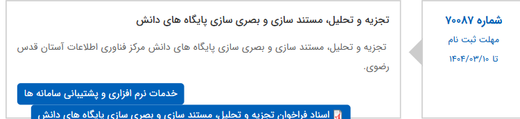 تصویر کوچک آگهی تجزیه و تحلیل، مستند سازی و بصری سازی پایگاه های دانش