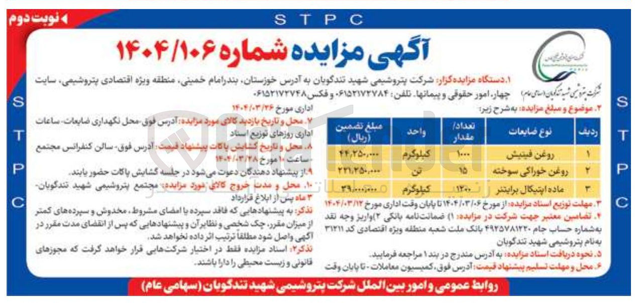 تصویر کوچک آگهی ماده اپتیکال برایتنر 

