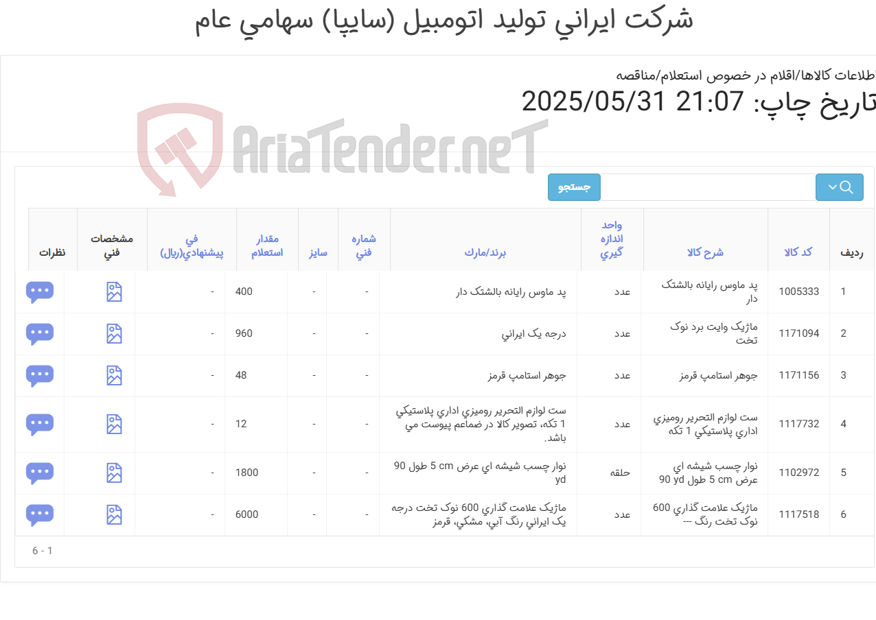 تصویر کوچک آگهی لوازم التحریر