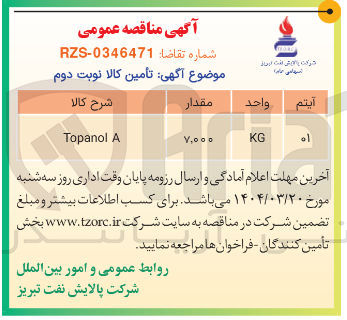 تصویر کوچک آگهی A Topanol