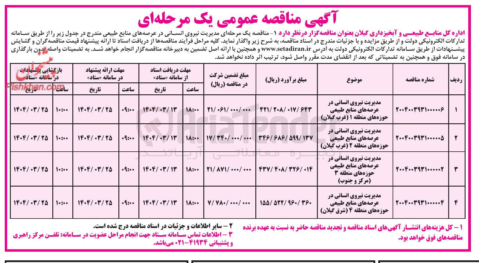 تصویر کوچک آگهی مدیریت نیروی انسانی
