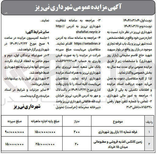 تصویر کوچک آگهی زمین کانکس اغذیه فروشی و مطبوعاتی 