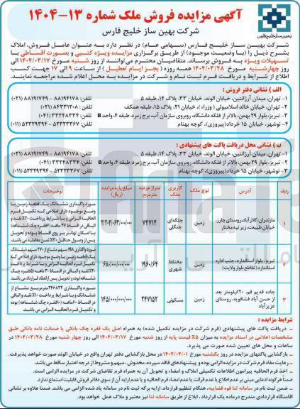 تصویر کوچک آگهی  فروش املاک
