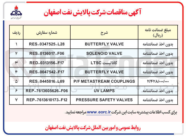 تصویر کوچک آگهی VALVE BUTTERFLY