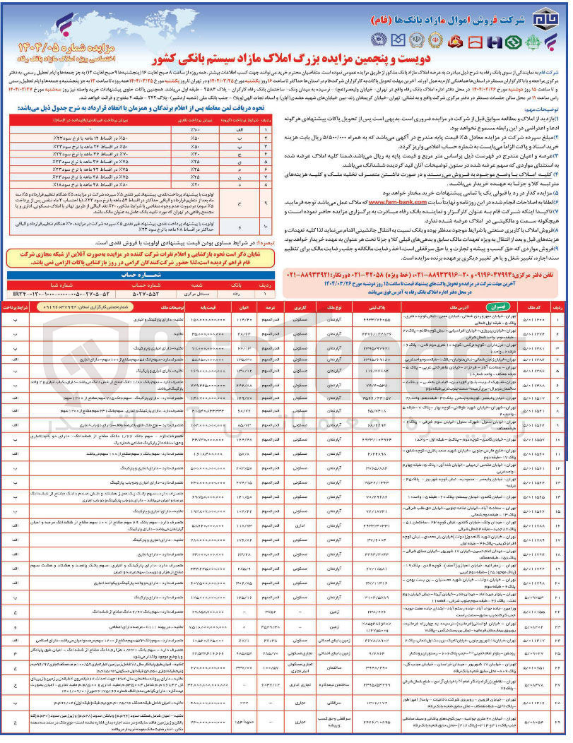 تصویر کوچک آگهی فروش  املاک در 29 ردیف با کاربری مسکونی - تجاری - انبار