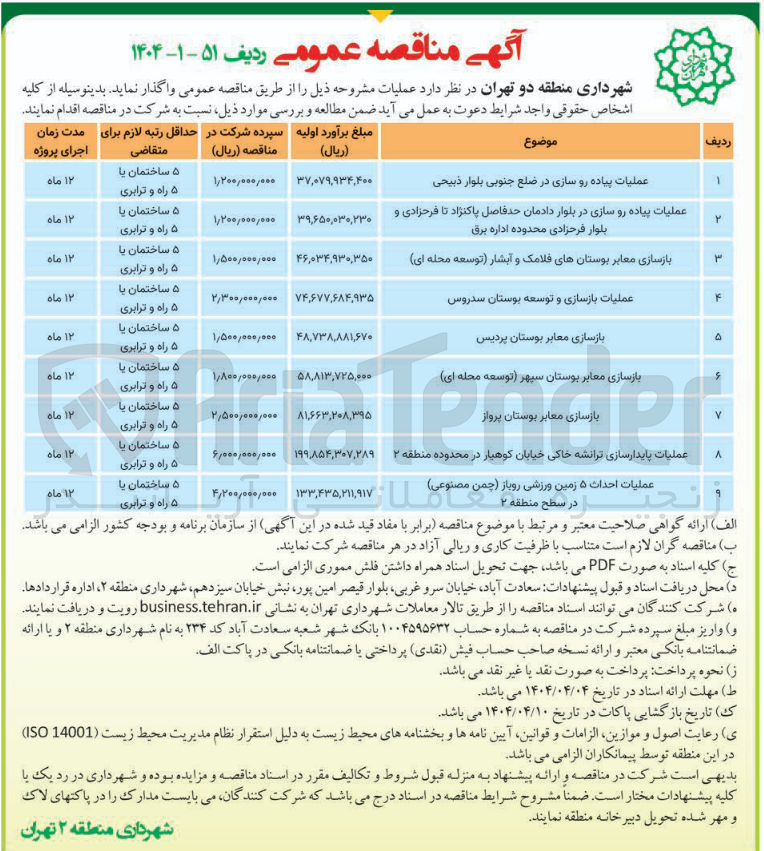 تصویر کوچک آگهی بازسازی معابر