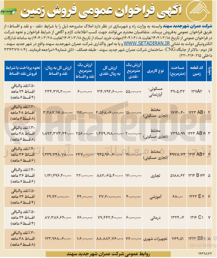 تصویر کوچک آگهی فروش زمین 

