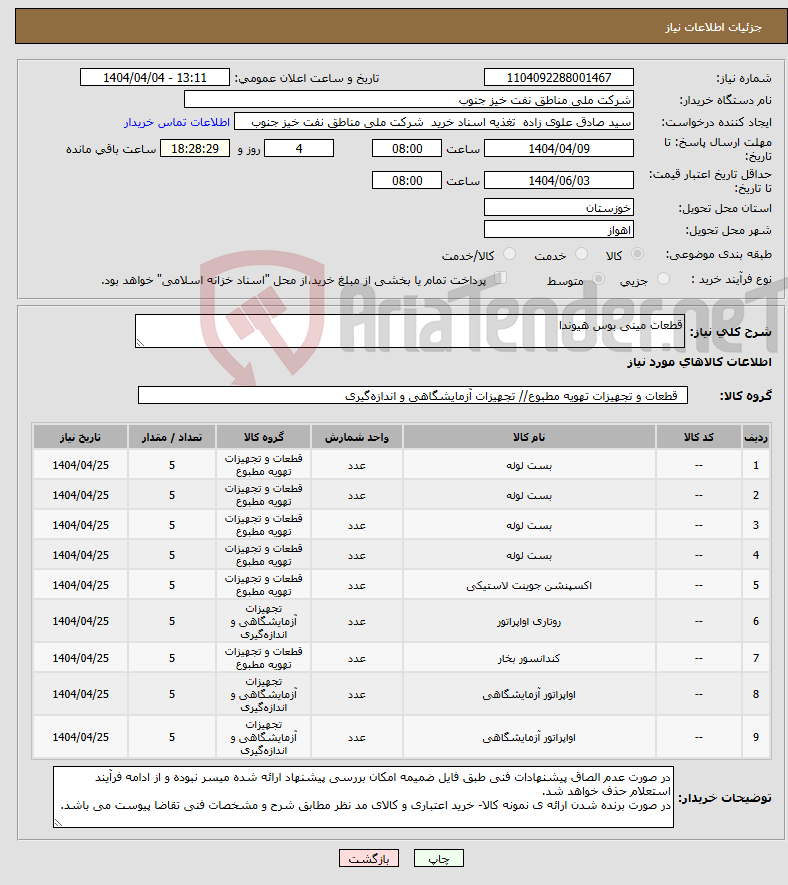 تصویر کوچک آگهی نیاز انتخاب تامین کننده-قطعات مینی بوس هیوندا