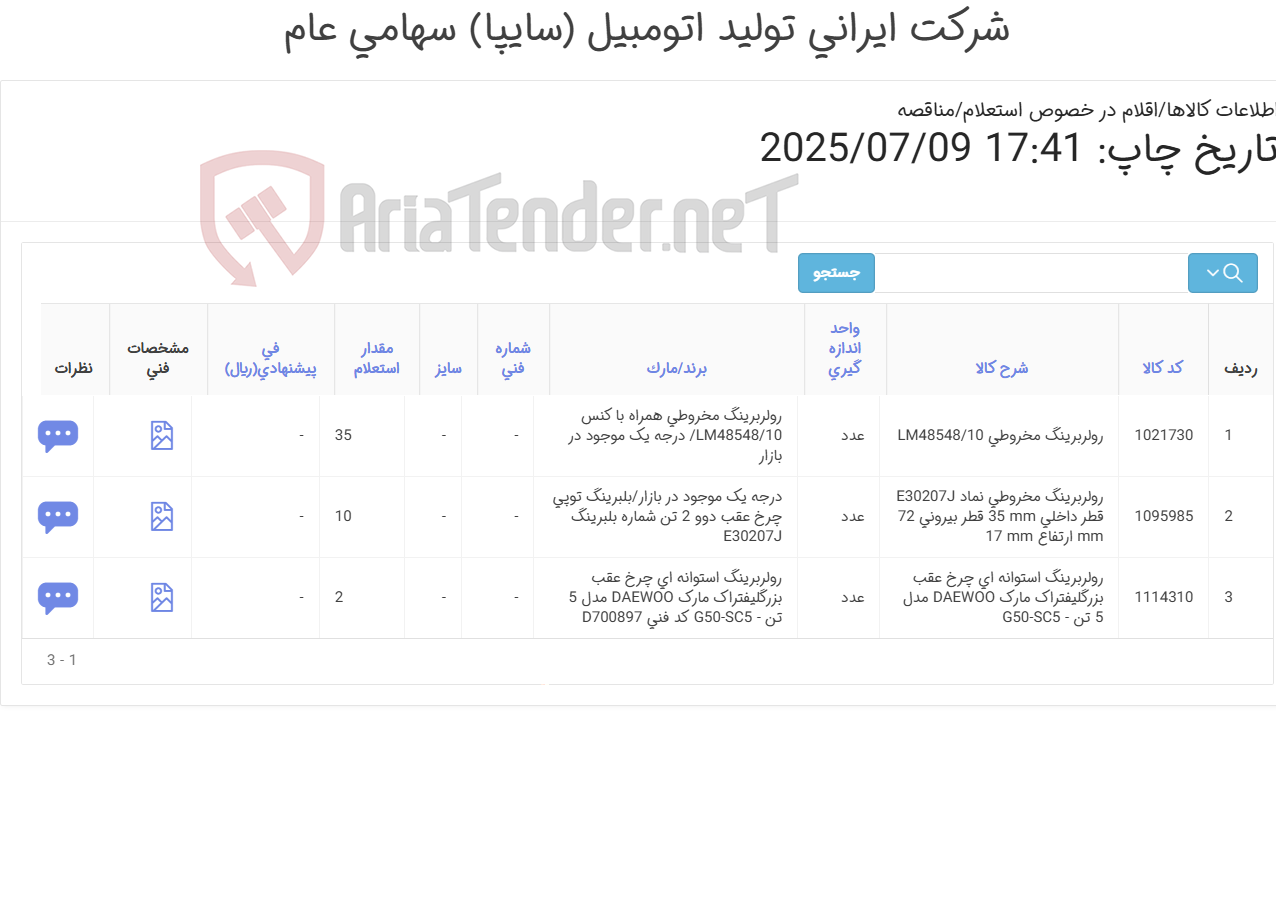 تصویر کوچک آگهی رولبرینگ مخروطی و استوانه ای