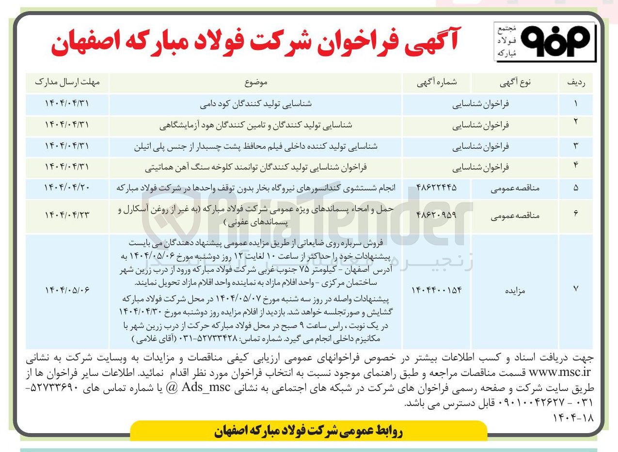 تصویر کوچک آگهی انجام شستشوی کندانسورهای نیروگاه بخار بدون توقف واحدها 