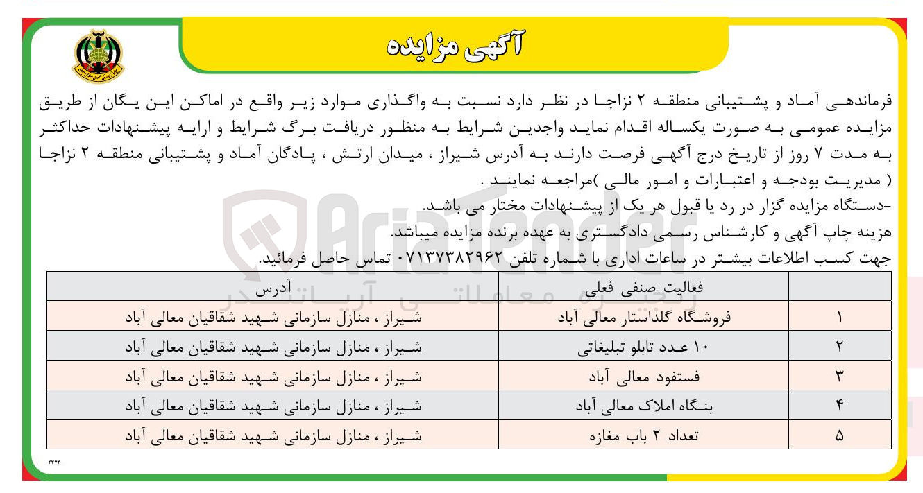 تصویر کوچک آگهی واگذاری فروشگاه گلداستار - ۱۰ عدد تابلو تبلیغاتی - فست فود - بنگاه املاک - تعداد ۲ باب مغازه 

