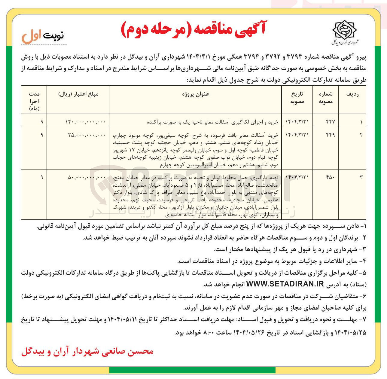 تصویر کوچک آگهی خرید آسفالت معابر بافت فرسوده 