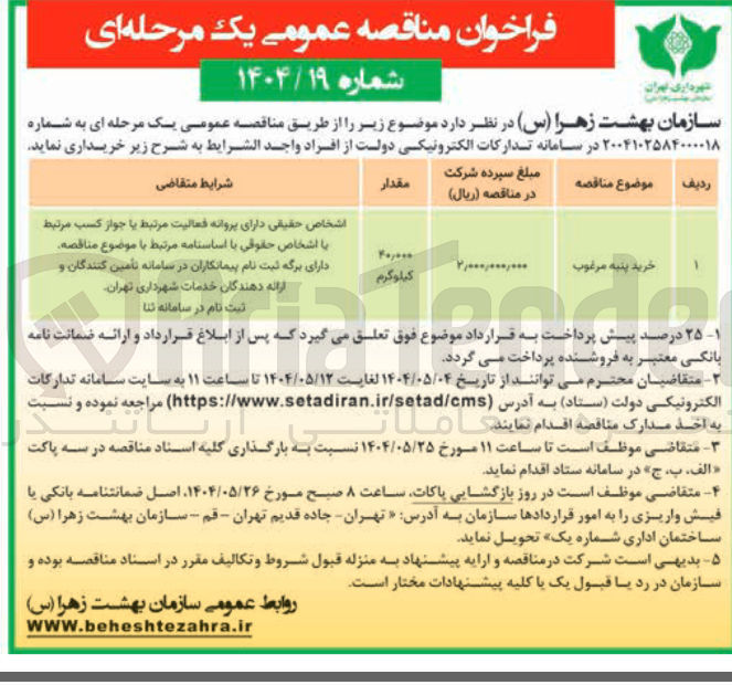 تصویر کوچک آگهی خرید پنبه مرغوب