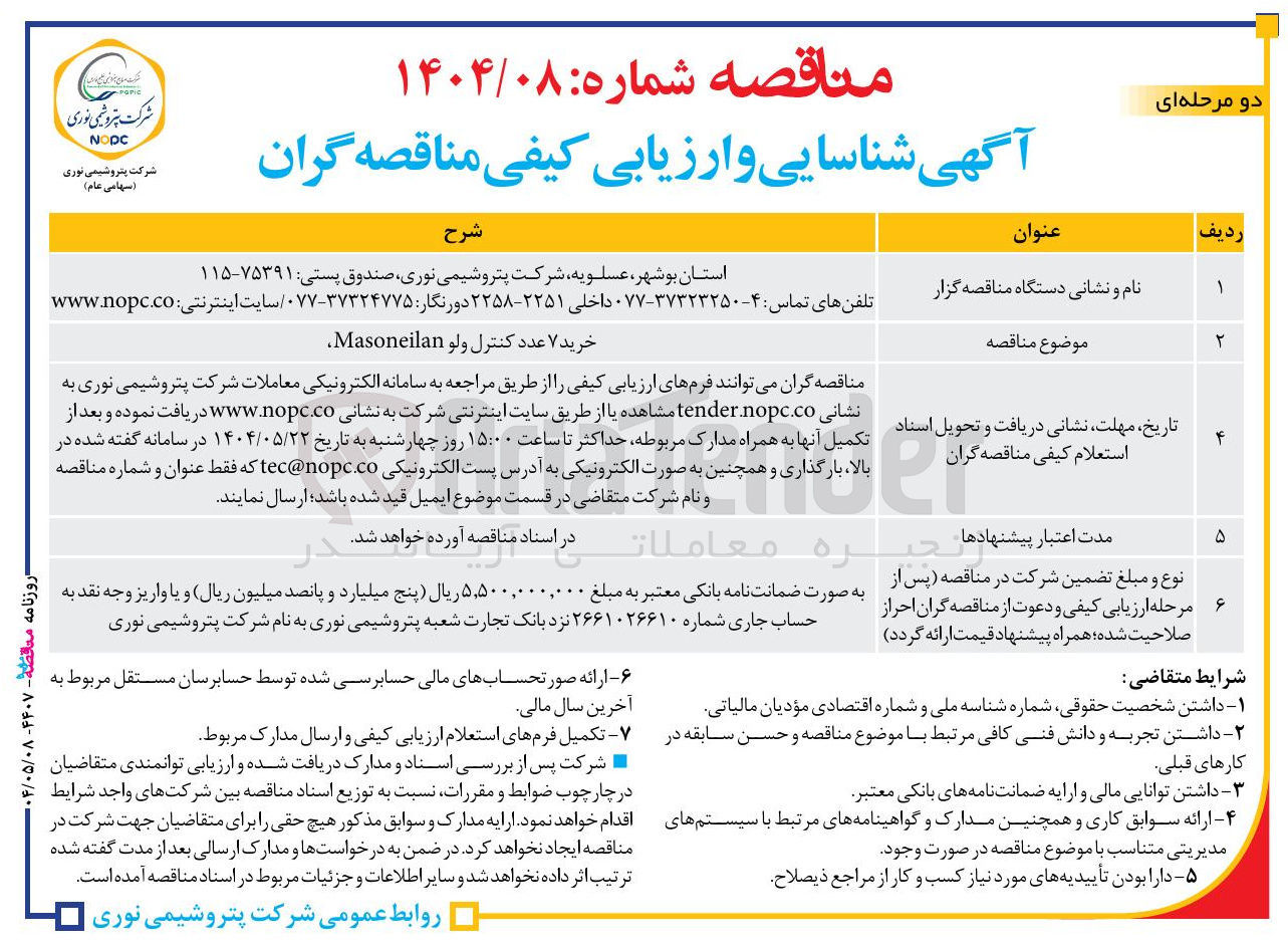 تصویر کوچک آگهی خرید ۷ عدد کنترل ولو Masoneilan 