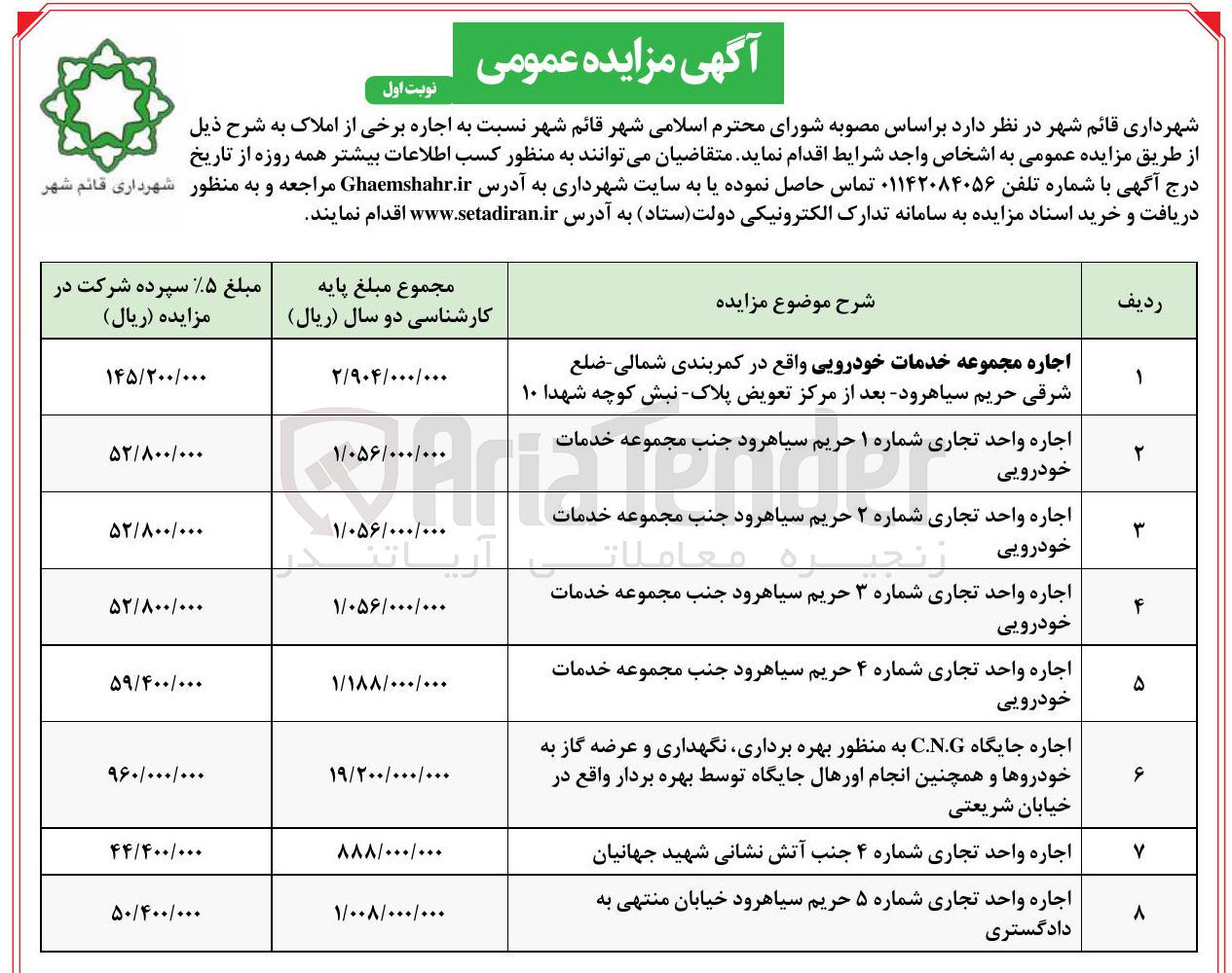 تصویر کوچک آگهی اجاره واحد تجاری 