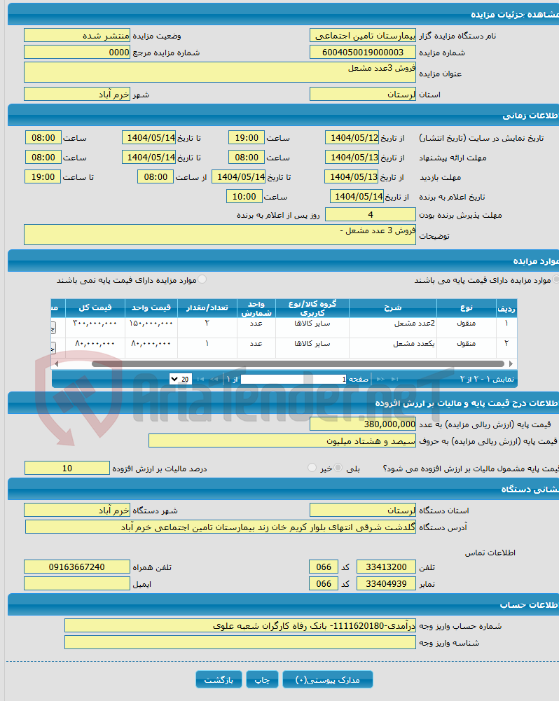 تصویر کوچک آگهی فروش 3عدد مشعل