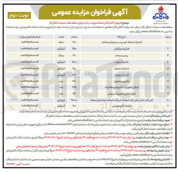 تصویر کوچک آگهی روغن سوخته 
