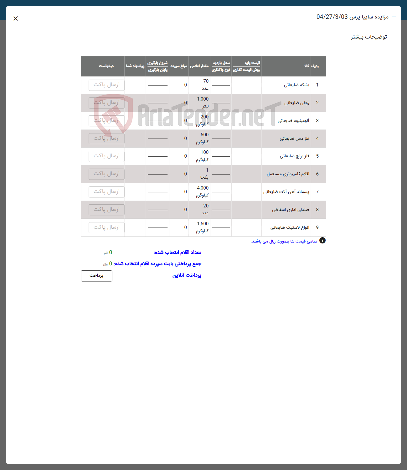تصویر کوچک آگهی 8 صندلی اداری اسقاطی 
