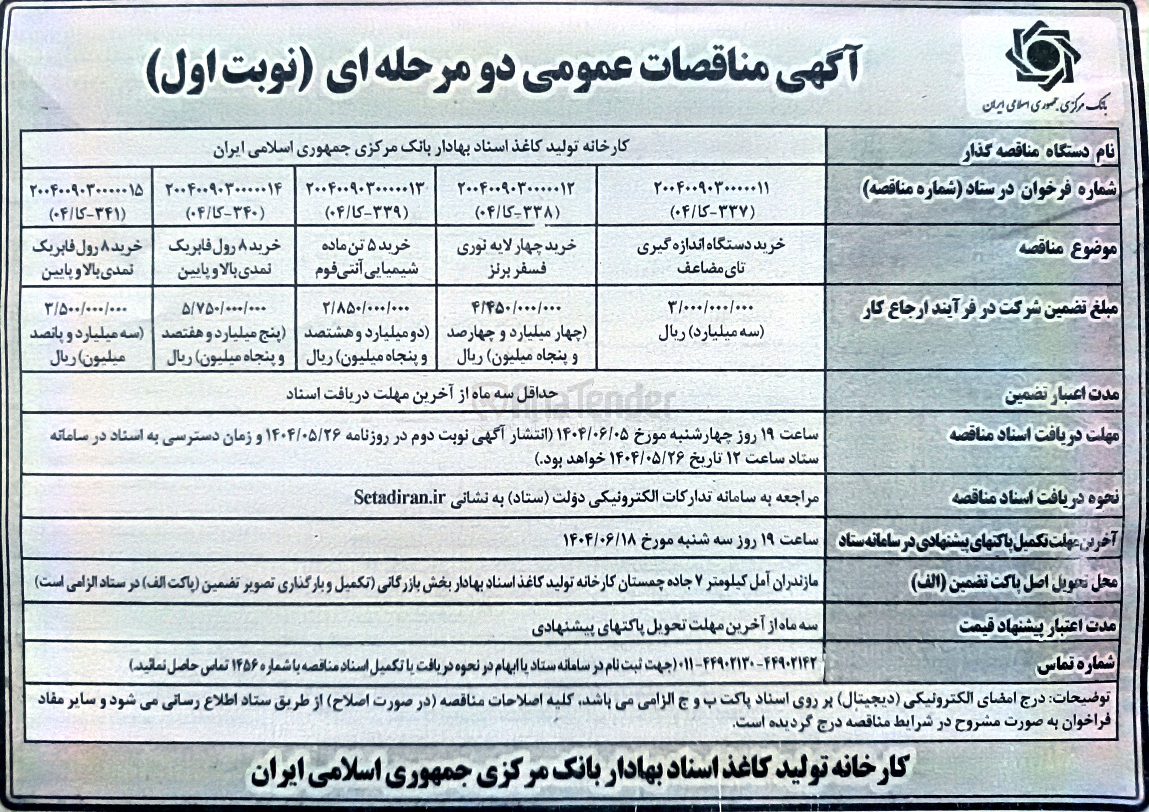 تصویر کوچک آگهی خرید ۸ رول فابریک نمدی بالا و پایین 
