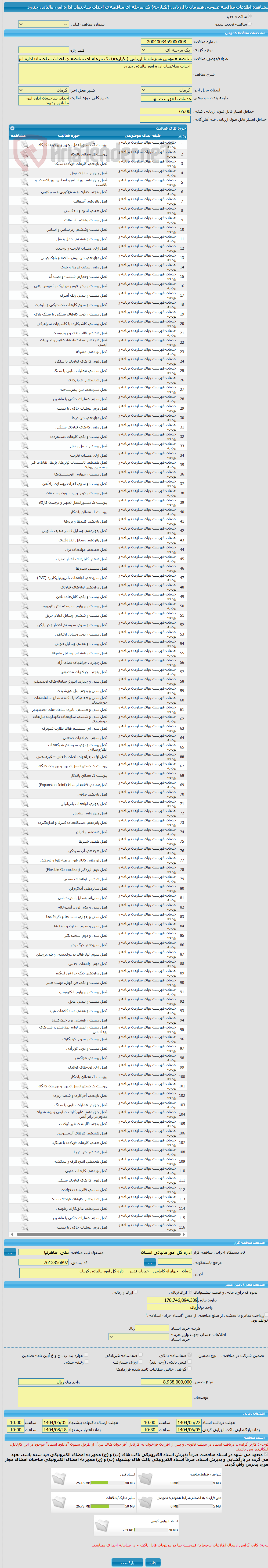 تصویر کوچک آگهی مناقصه عمومی همزمان با ارزیابی (یکپارچه) یک مرحله ای مناقصه ی احداث ساختمان اداره امور مالیاتی چترود 