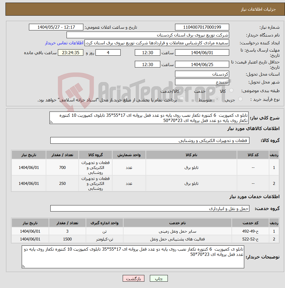تصویر کوچک آگهی نیاز انتخاب تامین کننده-تابلو ی کمپوزیت 6 کنتوره تکفاز نصب روی پایه دو عدد قفل پروانه ای 17*55*35 تابلوی کمپوزیت 10 کنتوره تکفاز روی پایه دو عدد قفل پروانه ای 23*70*50