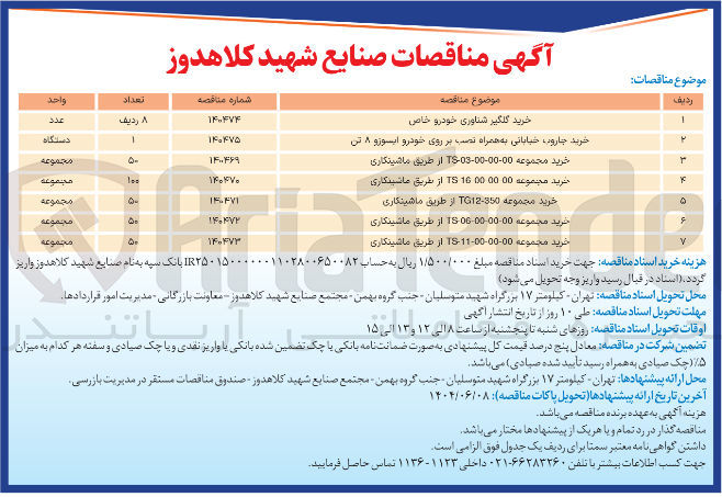 تصویر کوچک آگهی خرید 50 مجموعه 00-00-00-TS-06 از طریق ماشینکاری