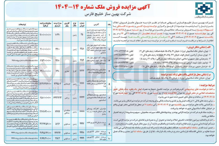 تصویر کوچک آگهی فروش املاک در 10 ردیف با کاربری تجاری - گردشگری - جنگلی - مسکونی