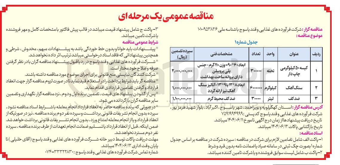 تصویر کوچک آگهی خرید 30000 لیتر ضد کف