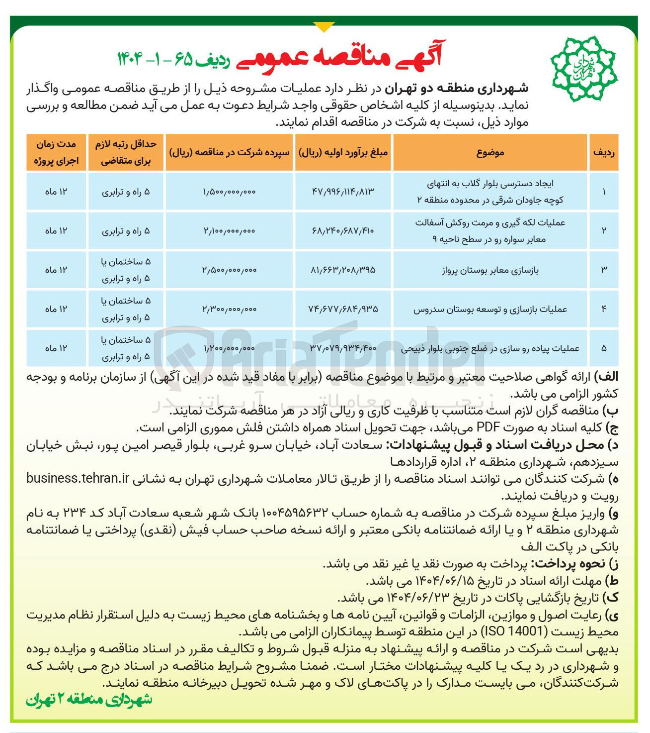 تصویر کوچک آگهی ایجاد دسترسی به بلوار